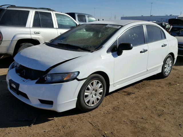 19XFA1F39AE003762 - 2010 HONDA CIVIC VP WHITE photo 2