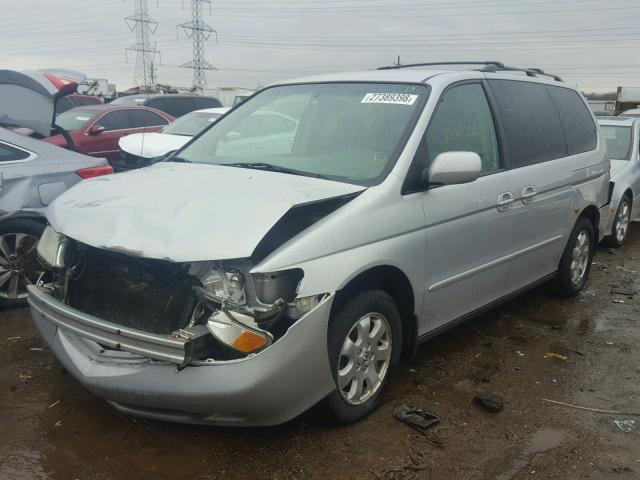 5FNRL18662B044036 - 2002 HONDA ODYSSEY EX SILVER photo 2