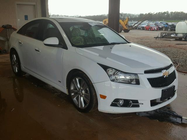 1G1PH5S90B7267142 - 2011 CHEVROLET CRUZE LTZ WHITE photo 1