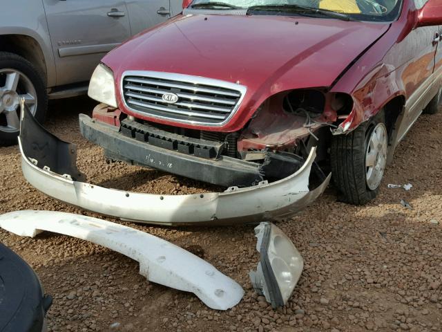 KNDUP131636423125 - 2003 KIA SEDONA EX BURGUNDY photo 9