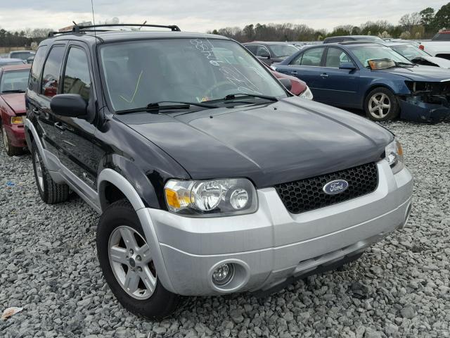 1FMCU96H16KA39949 - 2006 FORD ESCAPE HEV BLACK photo 1