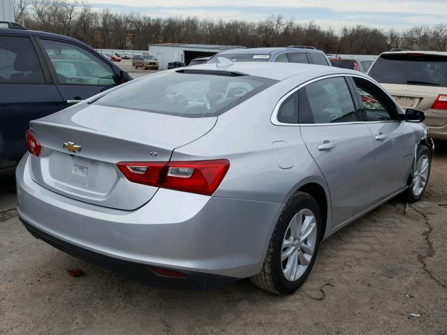 1G1ZD5ST4JF124327 - 2018 CHEVROLET MALIBU LT SILVER photo 4