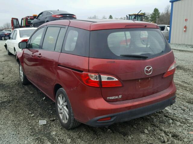 JM1CW2BL3D0151094 - 2013 MAZDA 5 RED photo 3