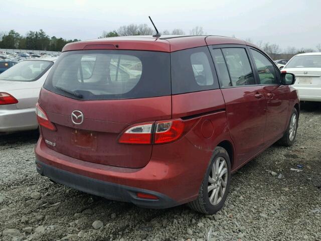 JM1CW2BL3D0151094 - 2013 MAZDA 5 RED photo 4