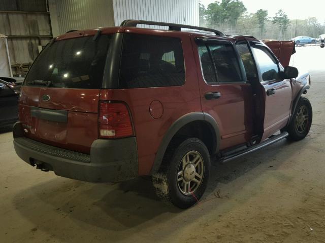 1FMZU62K83UA68441 - 2003 FORD EXPLORER X RED photo 4