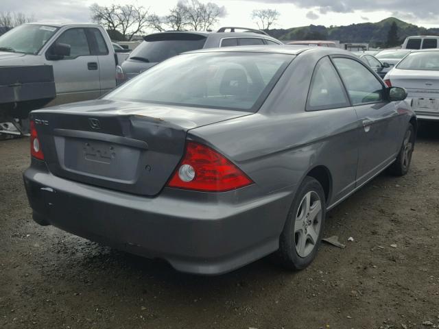 1HGEM22935L035446 - 2005 HONDA CIVIC EX GRAY photo 4