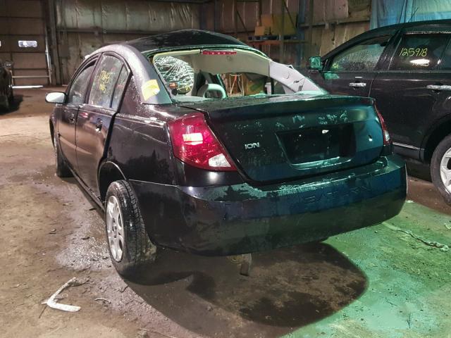 1G8AJ52F53Z174754 - 2003 SATURN ION LEVEL BLACK photo 3