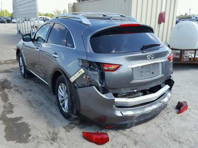 JN8CS1MW6DM174038 - 2013 INFINITI FX37 GRAY photo 3