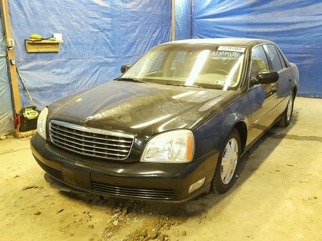 1G6KD54Y35U227938 - 2005 CADILLAC DEVILLE BLACK photo 2