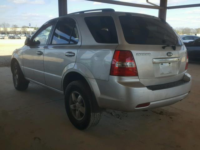 KNDJC735085811100 - 2008 KIA SORENTO EX SILVER photo 3