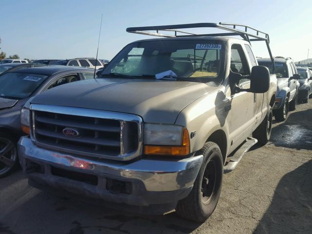 1FTNX20L71ED02557 - 2001 FORD F250 SUPER GOLD photo 2