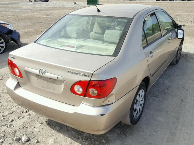 1NXBR32E08Z976708 - 2008 TOYOTA COROLLA CE TAN photo 4