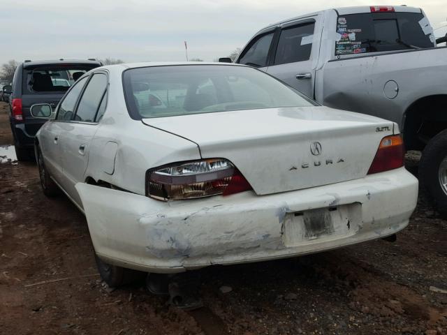 19UUA56691A013916 - 2001 ACURA 3.2TL WHITE photo 3