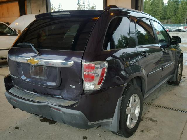 2CNDL73F366087714 - 2006 CHEVROLET EQUINOX LT PURPLE photo 4