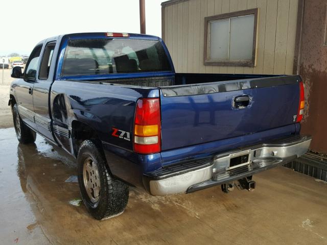 2GCEK19T1X1298155 - 1999 CHEVROLET SILVERADO BLUE photo 3