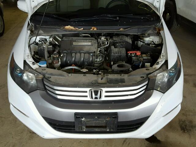 JHMZE2H74AS024831 - 2010 HONDA INSIGHT EX WHITE photo 7