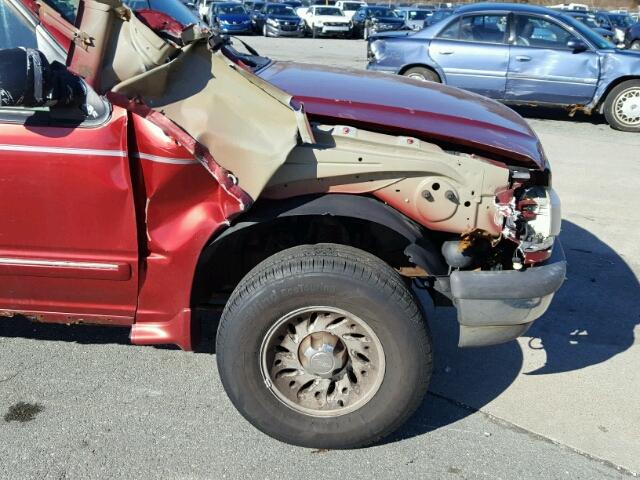 1FMZU34E1WUA62586 - 1998 FORD EXPLORER MAROON photo 9