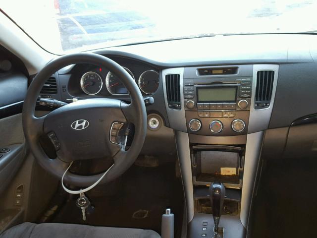 5NPET46C89H487339 - 2009 HYUNDAI SONATA GLS SILVER photo 9