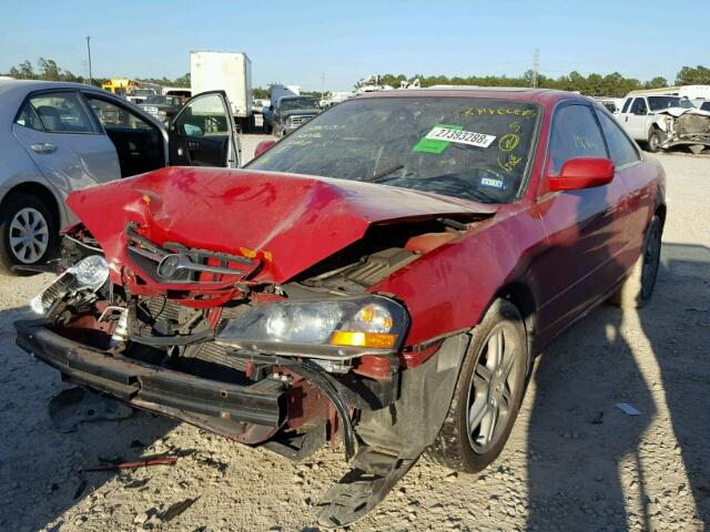 19UYA42693A009076 - 2003 ACURA 3.2CL TYPE RED photo 2