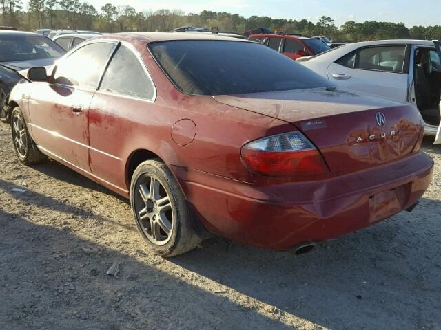 19UYA42693A009076 - 2003 ACURA 3.2CL TYPE RED photo 3