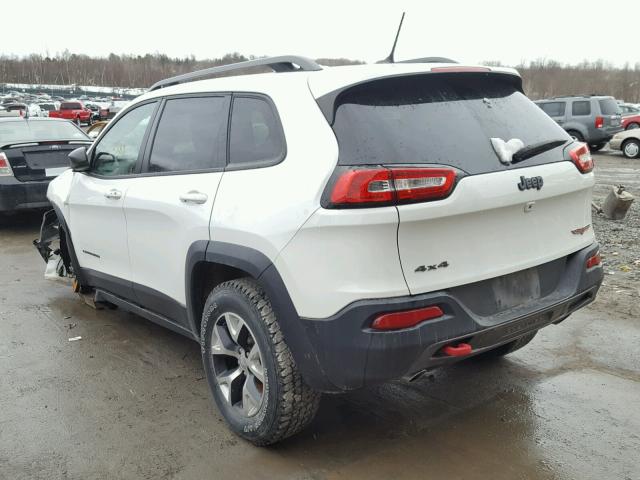 1C4PJMBS3FW610109 - 2015 JEEP CHEROKEE T WHITE photo 3