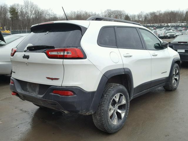 1C4PJMBS3FW610109 - 2015 JEEP CHEROKEE T WHITE photo 4