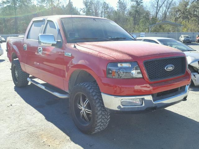 1FTPW14584KD04521 - 2004 FORD F150 SUPER RED photo 1