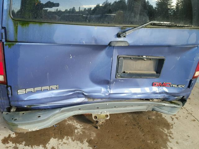 1GDDL19W3TB502639 - 1996 GMC SAFARI XT BLUE photo 9