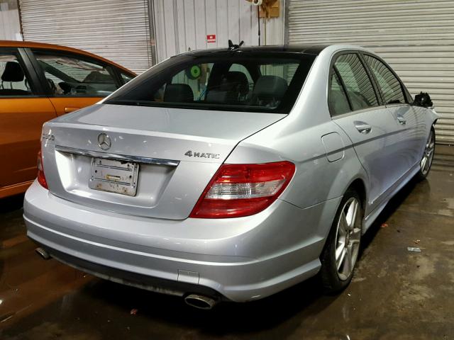 WDDGF8BB7AF453496 - 2010 MERCEDES-BENZ C 300 4MAT SILVER photo 4