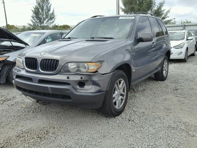 5UXFA13576LY32123 - 2006 BMW X5 3.0I GRAY photo 2