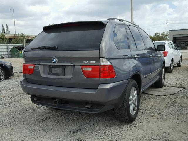 5UXFA13576LY32123 - 2006 BMW X5 3.0I GRAY photo 4