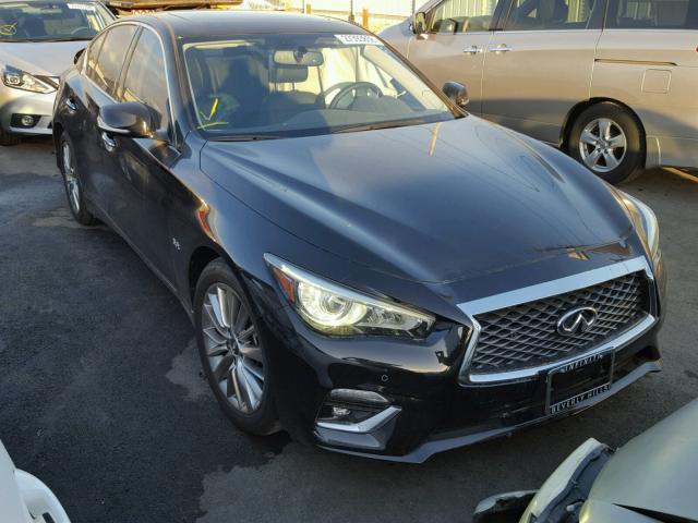 JN1EV7AP6JM350094 - 2018 INFINITI Q50 LUXE BLACK photo 1