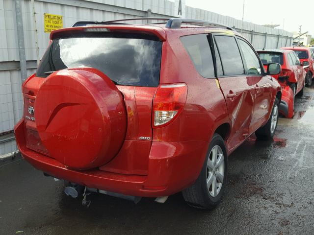 JTMBD31V875053342 - 2007 TOYOTA RAV4 LIMIT RED photo 4