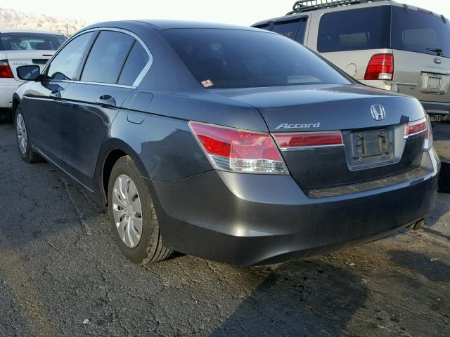 1HGCP2F36BA095989 - 2011 HONDA ACCORD LX CHARCOAL photo 3