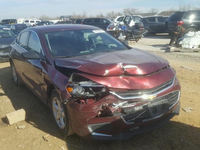 1G1ZB5ST9GF240329 - 2016 CHEVROLET MALIBU LS მუქწითელი ფოტო 1