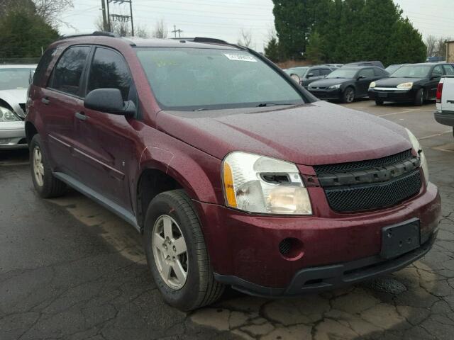 2CNDL23F986070812 - 2008 CHEVROLET EQUINOX LS MAROON photo 1