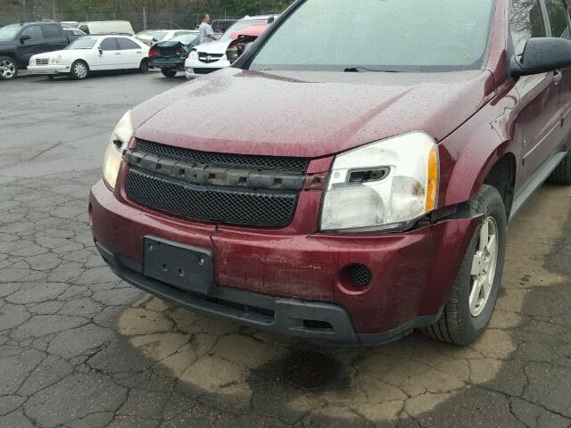 2CNDL23F986070812 - 2008 CHEVROLET EQUINOX LS MAROON photo 9