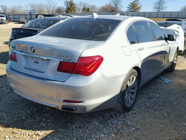 WBAKB83559CY61482 - 2009 BMW 750 LI SILVER photo 4