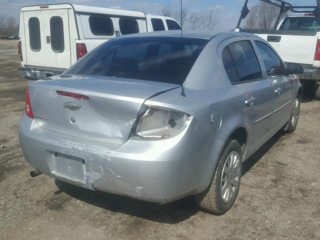 1G1AD5F50A7226419 - 2010 CHEVROLET COBALT 1LT SILVER photo 4