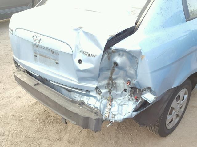 KMHCN4AC8BU542484 - 2011 HYUNDAI ACCENT GLS BLUE photo 9