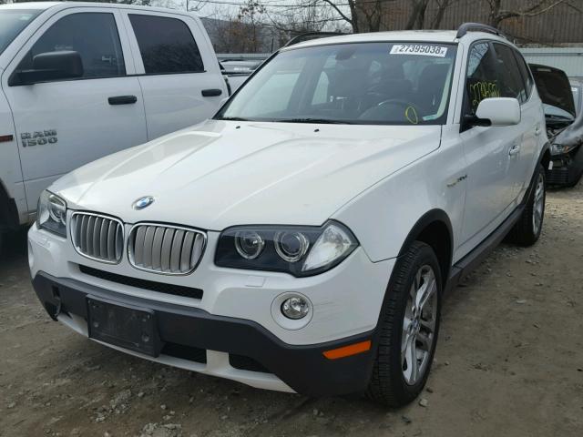 WBXPC93438WJ08570 - 2008 BMW X3 3.0SI WHITE photo 2