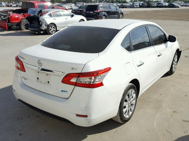 3N1AB7AP7DL772607 - 2013 NISSAN SENTRA S WHITE photo 4