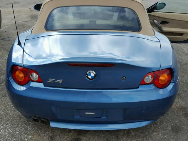 4USBT33403LR60450 - 2003 BMW Z4 2.5 BLUE photo 6