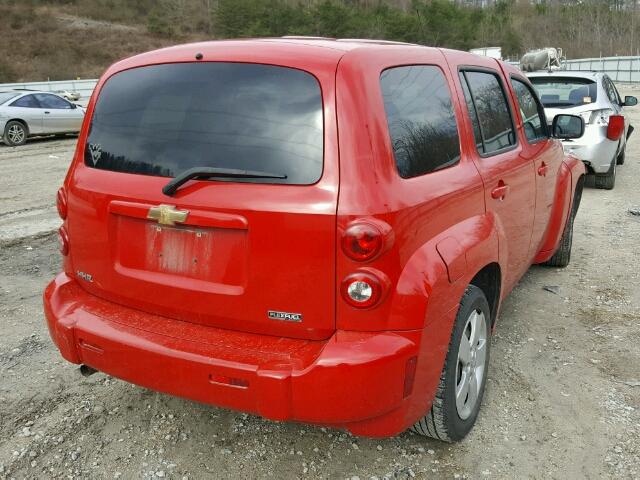 3GNBAADB6AS525640 - 2010 CHEVROLET HHR LS RED photo 4