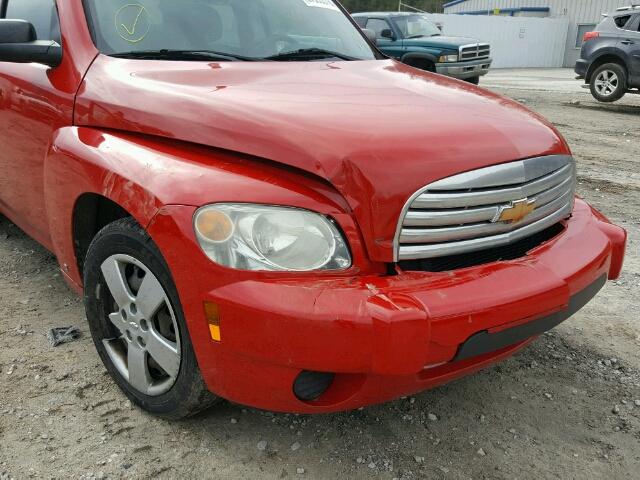 3GNBAADB6AS525640 - 2010 CHEVROLET HHR LS RED photo 9