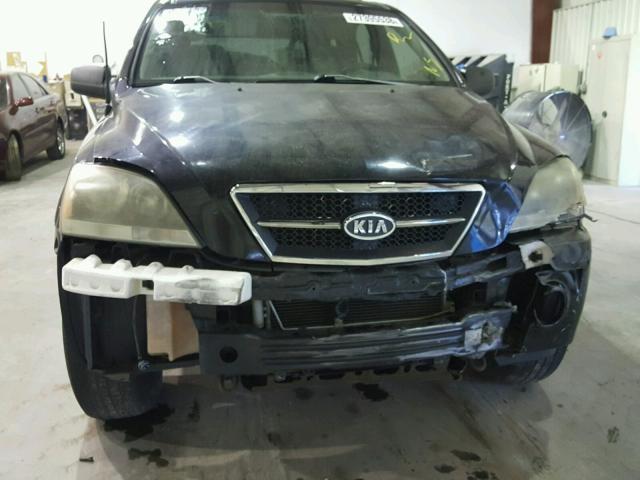 KNDJC733355344832 - 2005 KIA SORENTO EX BLACK photo 9