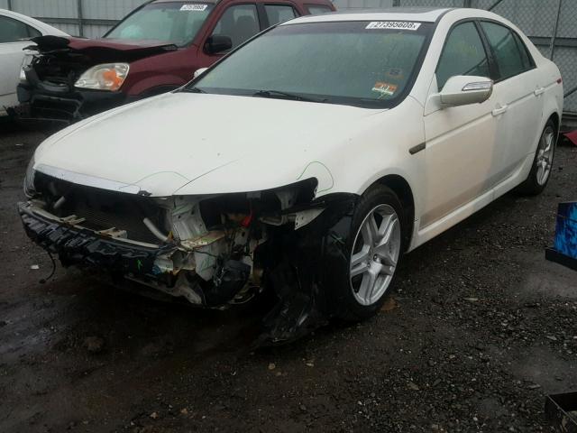 19UUA66247A012698 - 2007 ACURA TL WHITE photo 2