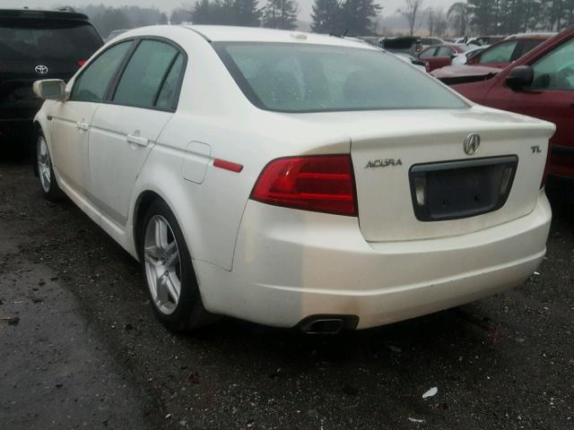 19UUA66247A012698 - 2007 ACURA TL WHITE photo 3