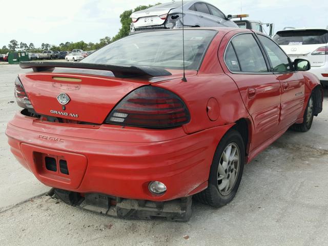 1G2NF52T31C274970 - 2001 PONTIAC GRAND AM S Կարմիր լուսանկար 4