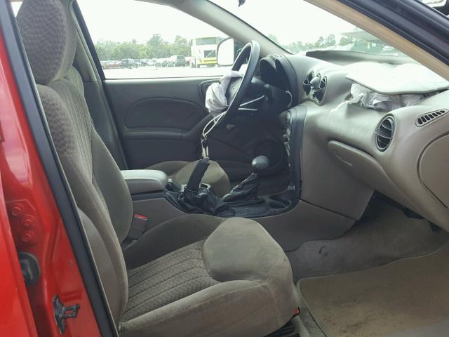 1G2NF52T31C274970 - 2001 PONTIAC GRAND AM S Կարմիր լուսանկար 5